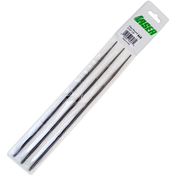 47237 Laser Files 5/32" Double Cut Chainsaw Files (3 Pack)